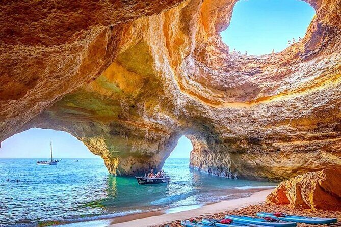 Algarve, Benagil Caves and Carvoeiro Private Tour From Lisbon - Benagil Cave: viewpoint time plus the boat decision