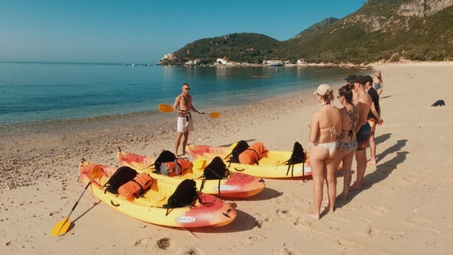 Arrábida: Kayak Snorkeling & Beach Lounge/Pick-Up Available - Drinks, snacks, and the beach-lounge payoff