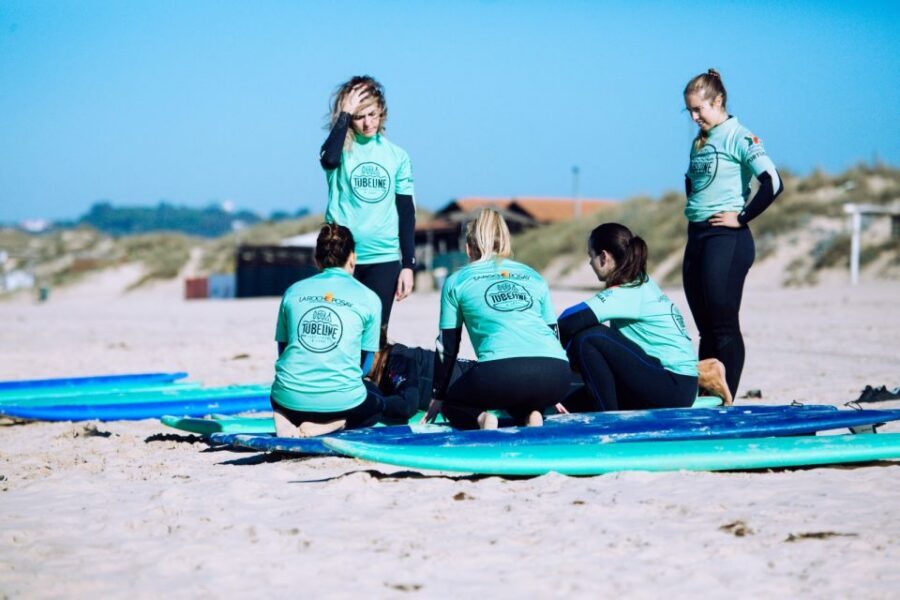 Aulas de Surf/Surf Lesson - Lisboa - How the 2-Hour Lesson Flows: Theory, Warm-Up, Surf, Stretch