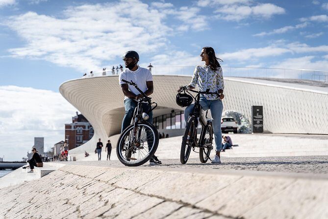 Belém E-Bike Guided Tour Explore Lisbon by the river - MAAT: a modern break with Tagus views