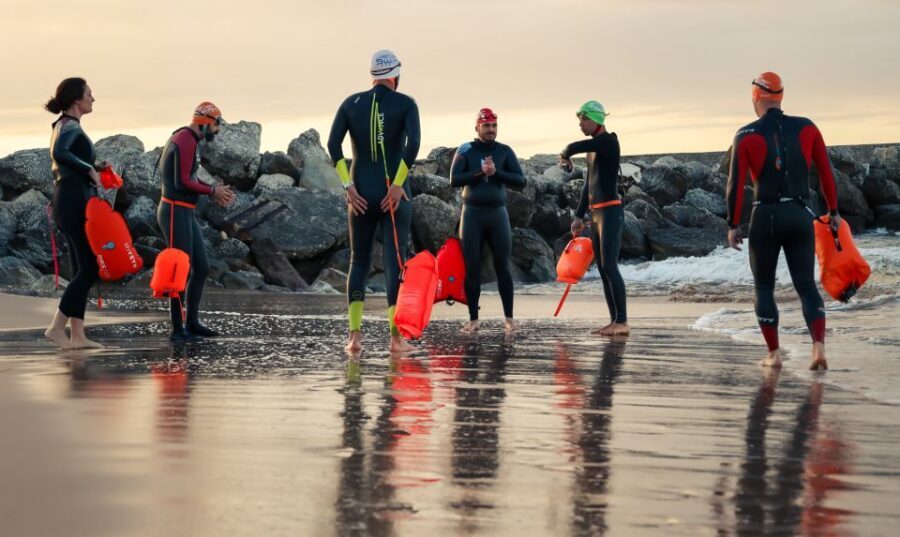 Cascais: Open Water Swimming - The Start: Safety Briefing First, Then a Calm Warm-Up