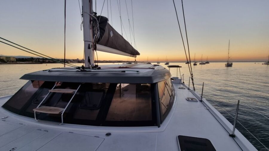 Cascais:Luxury Private Sailing Catamaran Cruise with a Drink - Luxury comfort that actually helps on a short cruise