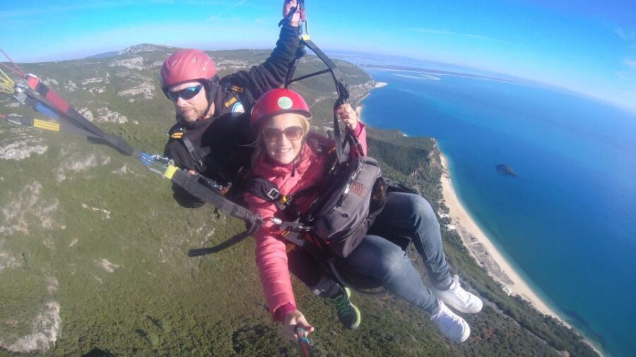 From Lisbon: Paragliding Flight with Transfers - From Ferrari Shop to the sky: how your Lisbon morning runs