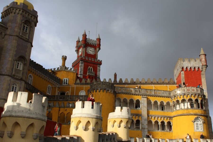 From Lisbon: Sintra, Cabo da Roca, Cascais, & Estoril Tour - Pena Palace: romantic 19th-century architecture on a mountain