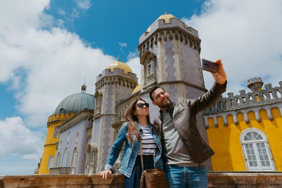 From Lisbon: Sintra, Pena Palace, Cascais and Wine Tasting - Pena Palace: seeing the fairytale palace the guided way