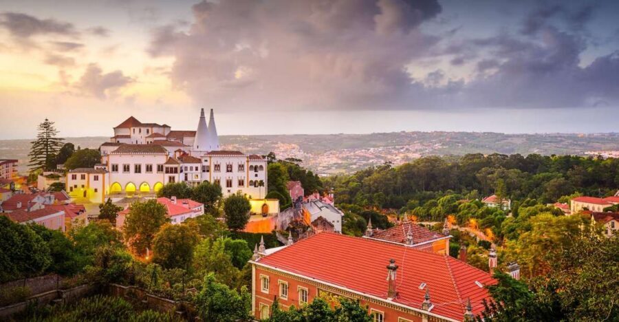 From Lisbon: Tour Sintra, Pena Palace, Regaleira and Cascais - Pena Palace Gardens and the Sintra Hill views