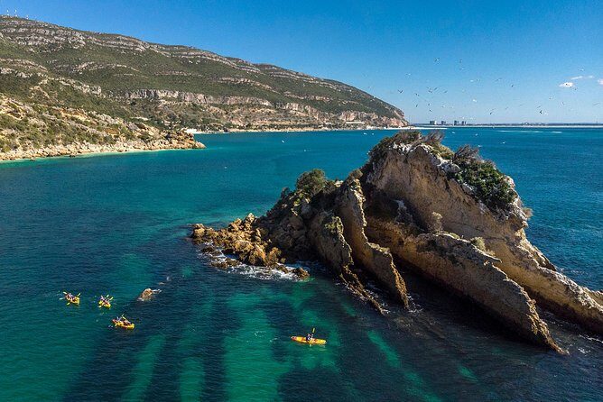 Kayak Marine Reserve, Arrábida Natural Park, Setúbal, near Lisbon - Praia do Portinho da Arrábida: your first paddle and a calmer start