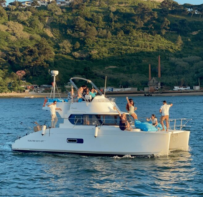 Lisbon: 3H Private Luxury Catamaran Tour with Swimming - Where the money goes: value for $660 per group (up to 14)