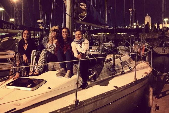 Lisbon by Night Sailing Tour with White or Rosé Wine & Light Snacks - Stop 2: Cristo Rei across the Tagus, with Lisbon below it