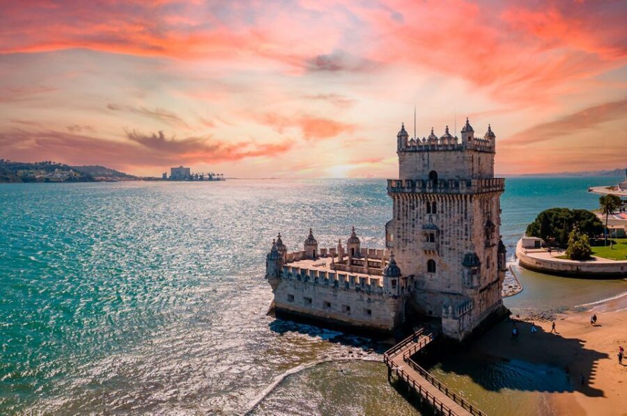 Lisbon: City and Coastline Sightseeing Helicopter Flight - Helicopter Views Over Belém Tower and Jerónimos Monastery