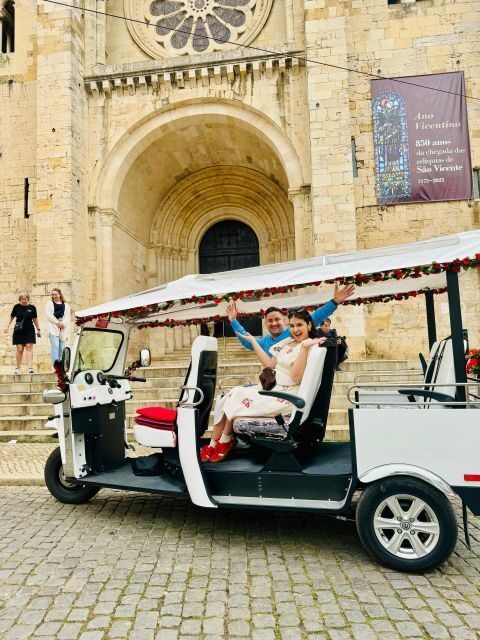 Lisbon: Discover Belem by electric Tuk Tuk - MAAT rooftop views, plus Tagus River and 25 de Abril Bridge