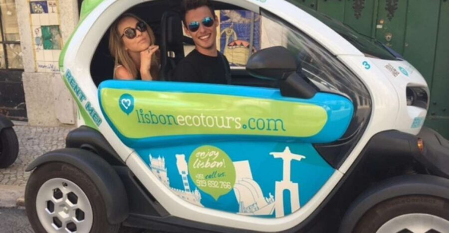 Lisbon: Electric Car Discovery Tour & GPS Audio Guide - From Praça Luís de Camões to Bairro Alto: night energy without the pressure