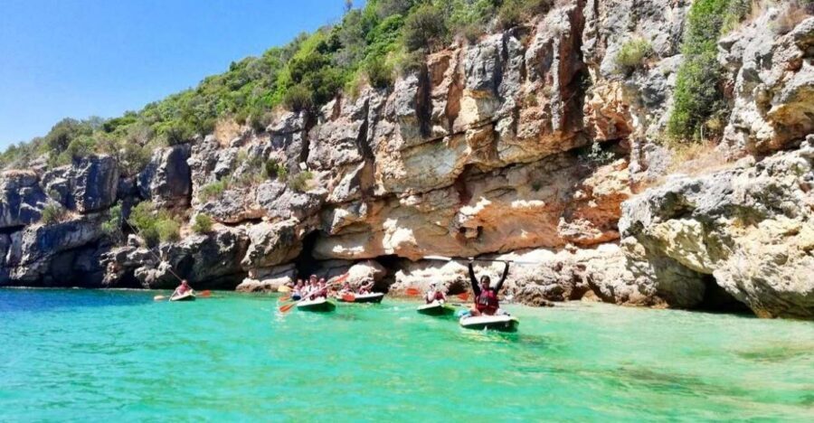 Lisbon: Full-Day Kayak Tour with Picnic and Transfer - Picnic, beach games, and snorkeling you can actually try