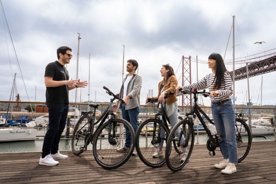 Lisbon: Guided Bike Tour, Helicopter Flight, and Boat Trip - Pedaling Along the Tagus to Belem: The Best Part for Fresh Air