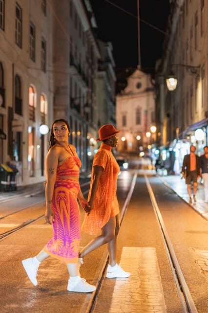 Lisbon lights: A Cinematic Photoshoot at night - What you get: 50 edited photos in 5 days