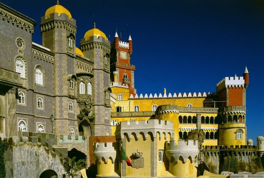 Lisbon: Pena Palace and Regaleira with Tickets - Pena Palace: guided inside time, plus views worth the effort