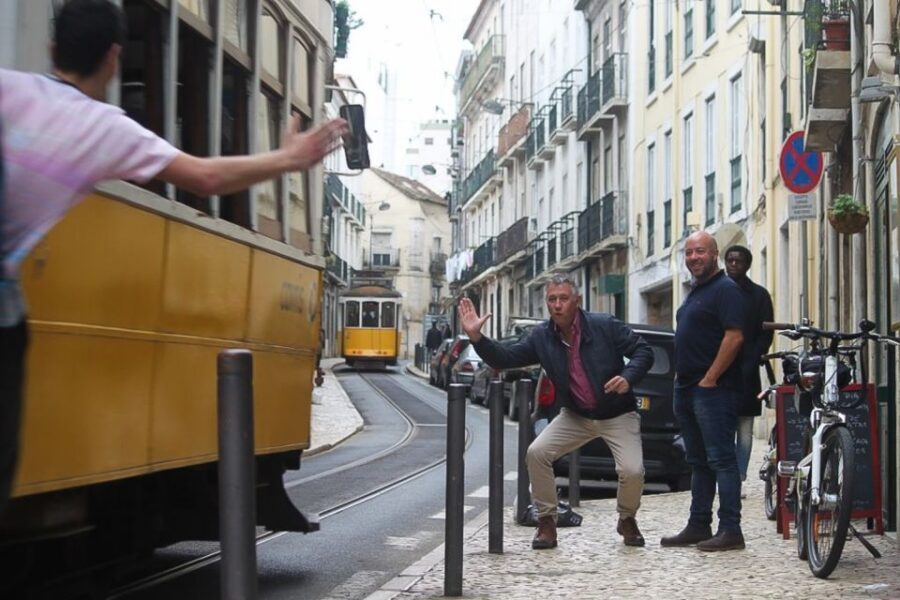 Lisbon: Portuguese Petiscos Tasting Tour by E-Bike - Ribeira Market and the riverfront tasting setup