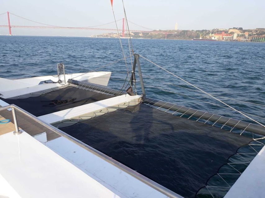 Lisbon: Private Catamaran Charter for up to 18-People - Meeting at Doca do Bom Sucesso and the quick safety start
