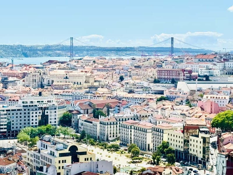 Lisbon: Private Old Town Tuk Tuk Tour - Stop 2: Santa Luzia viewpoint photos (Portas do Sol energy right after)