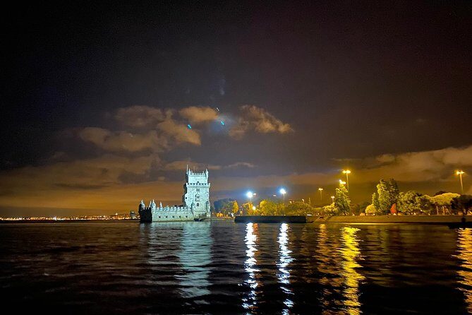 Lisbon Sailing Tour by Night - Christ Statue and the Look Toward the City’s Spine