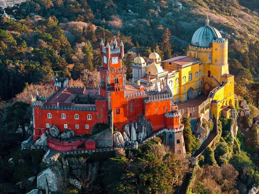 Lisbon: Sintra, Pena Palace, Cabo da Roca, & Cascais Tour - Pena Palace Gardens First: Walk the Fairy-Tale Setting