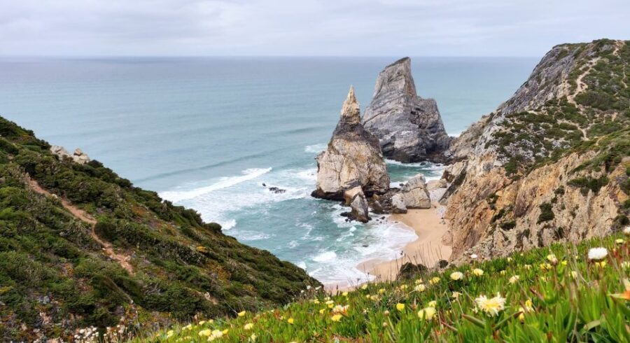 Lisbon: Sintra, Pena Palace, Quinta Regaleira, Cascais Tour - Pena Palace: gardens + guided palace time and those big views