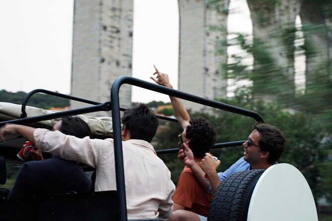 LISBON SUNSET TO NIGHT in Vintage Jeep with FOOD & DRINKS - MAAT (and Central Tejo): when Lisbon’s tech past meets night light