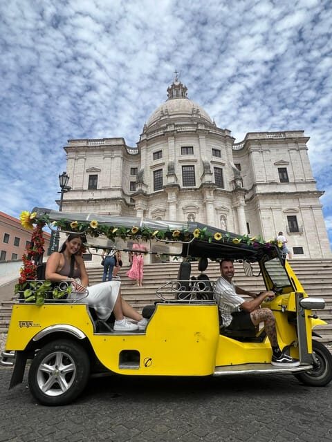 Lisbon:Half-day Guided Tuk Tuk Tour OldTown CityCenter Belem - Final River Views: Belém Tower to the 25 de Abril Bridge