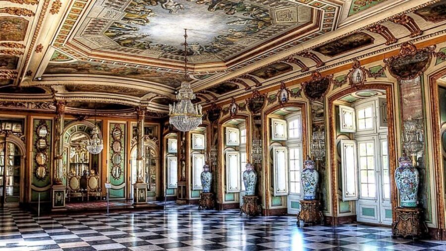 Mafra Convent, Queluz Palace & Ericeira Tour from Lisbon - Queluz National Palace: Little Versailles Gardens and a Queen’s Cell