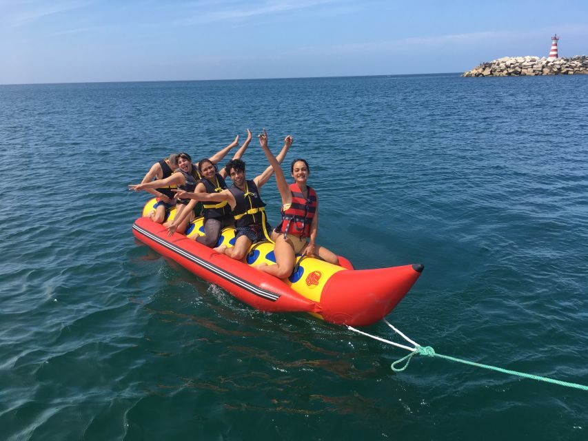 Peniche: Traction Buoy or Banana Boat Adventure - Meeting at Atlantis Water Fun Kiosk at Marina de Peniche