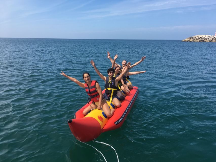 Peniche: Traction Buoy or Banana Boat Adventure - Small Group Fun With a Live Guide (Portuguese, Spanish, English)