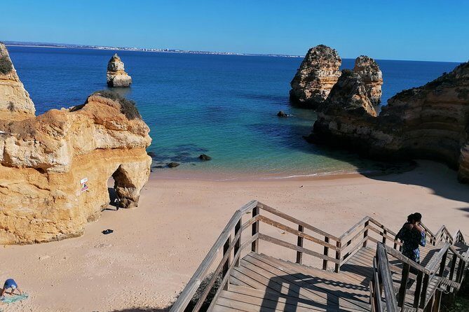 Private Algarve: Benagil Caves, Lagos Cliffs & Hidden Beaches - Praia do Camilo: The 200-Step Descent to a Tiny Cove