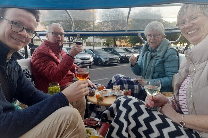 Private tapas tuk tuk tour through Lisbon - Stop 2: Miradouro das Portas do Sol for Tagus views over Alfama