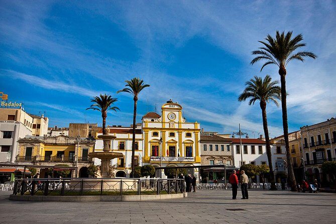 Private Tour to Evora and Merida - World Heritage City of the Roman Empire - Badajoz’s Ayuntamiento stop and the Arab Alcazaba fortress vibe