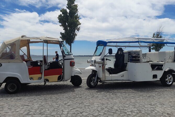 Private tuk tuk tour through the historic center of Lisbon - Portas do Sol viewpoint: rooftops, the Tagus, and quick photo payoff