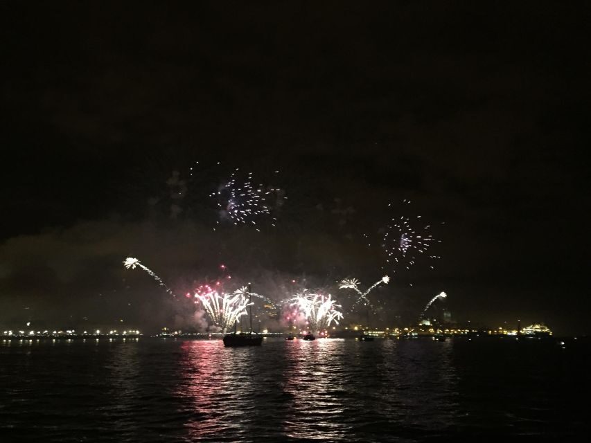 Sail into 2026: Lisbon Fireworks from the River - The midnight moment: the fireworks are the main event