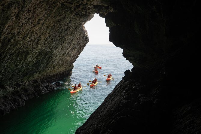 Small Group Kayak Tour along Sesimbra - Arrábida Natural Park - Kayaking the Arrábida coastline from Sesimbra