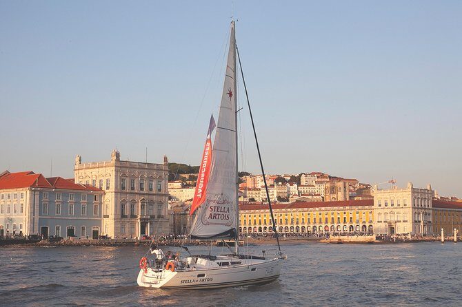 Sunset Sailing Tour On The Tagus River - Sailing under the 25th of April Bridge and seeing Praça do Comércio in scale