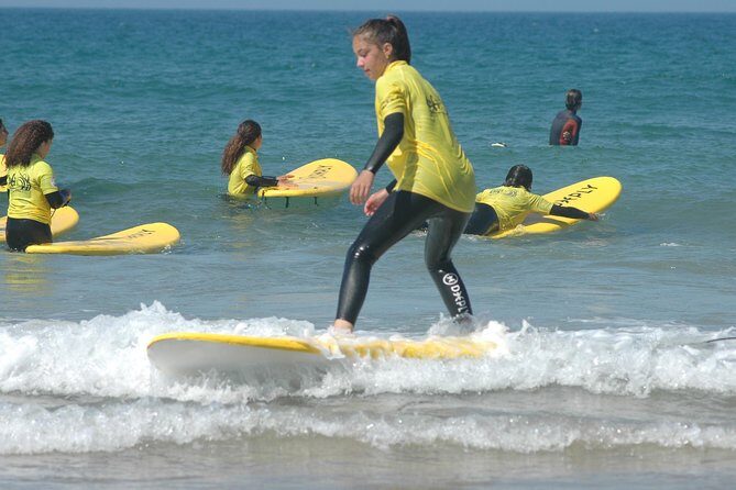 Surf Lesson in Costa da Caparica - The Small-Group Advantage: 5/1 Coaching in Action