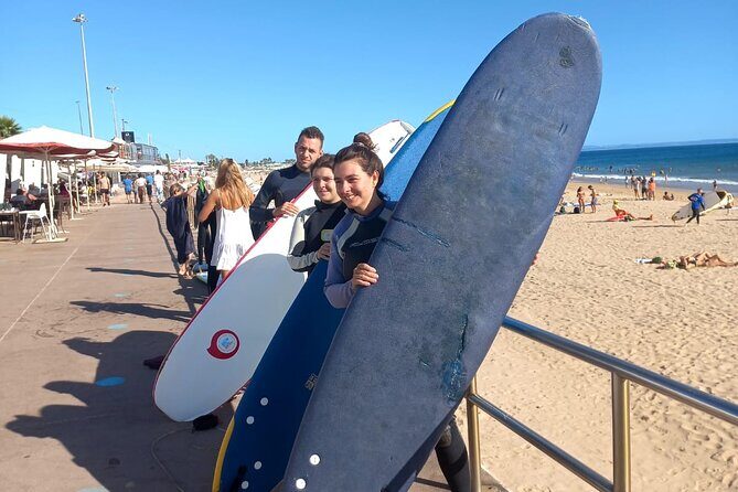 Surf Lessons in Cascais - Meeting Point at Piscina Oceânica Alberto Romano (Av. Marginal 1)